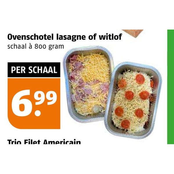 Ovenschotel lasagne of witlof