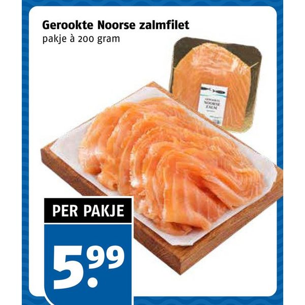 Gerookte Noorse zalmfilet