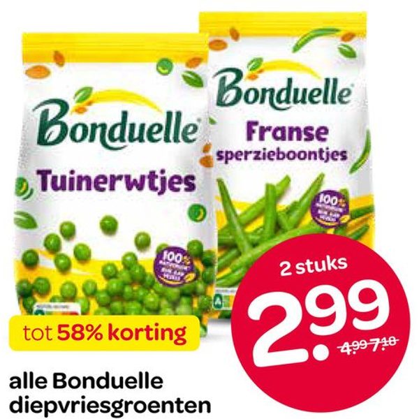alle Bonduelle diepvriesgroenten