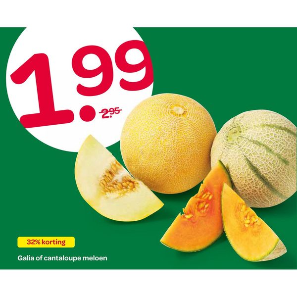 Galia of cantaloupe meloen