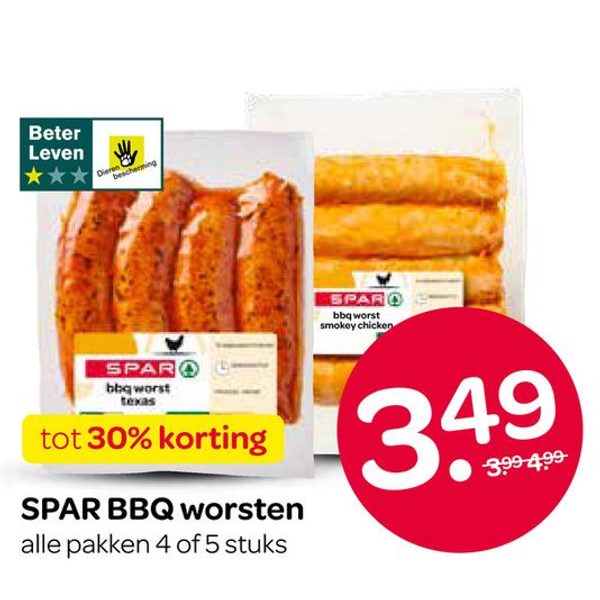 SPAR BBQ worsten