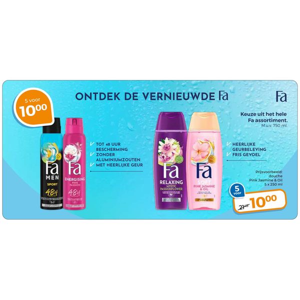 douche en deodorant assortiment