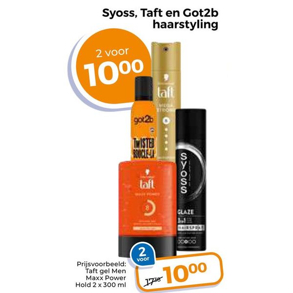 Syoss, Taft en Got2b haarstyling