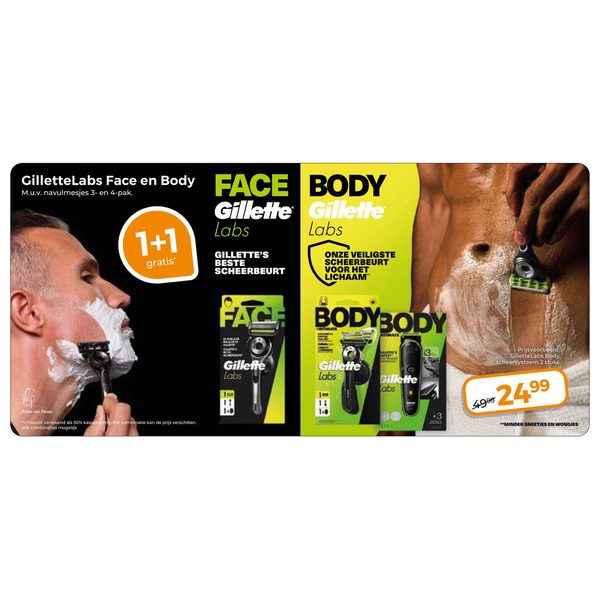 GilletteLabs Face en Body scheersystemen
