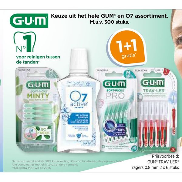 Keuze uit het hele GUM® en O7 assortiment