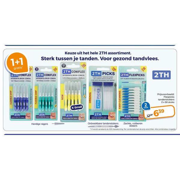 2TH assortiment interdentale ragers en tandenstokers