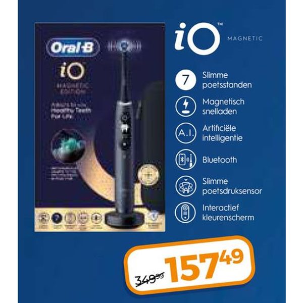 Oral-B elektrische tandenborstel iO Magnetic Black Onyx