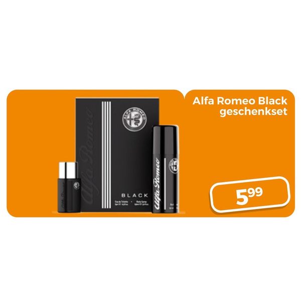 Alfa Romeo Black geschenkset