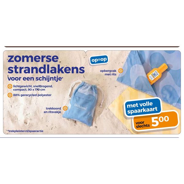 Byrklund zomerse strandlakens