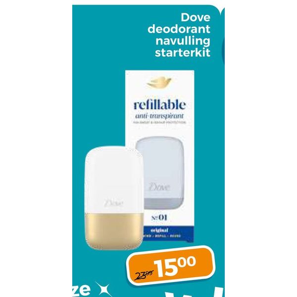 Dove deodorant navulling starterkit