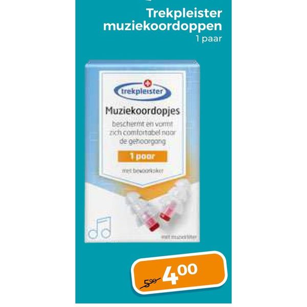 Trekpleister muziekoordoppen