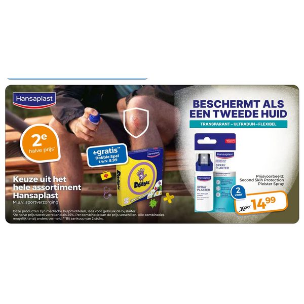 Keuze uit het hele assortiment Hansaplast