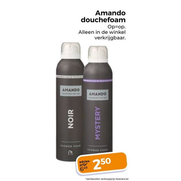 Amando douchefoam Noir of Mystery