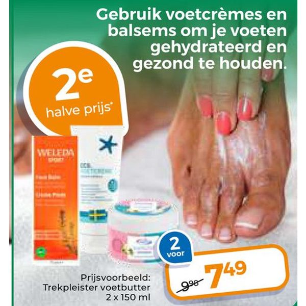 Trekpleister voetbutter