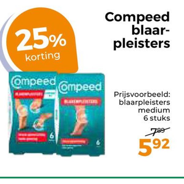 Compeed blaarpleisters medium 6 stuks