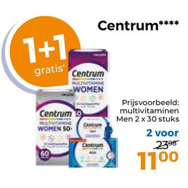 Centrum multivitaminen Men 2 x 30 stuks