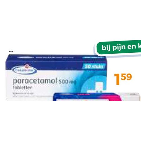 Trekpleister paracetamol 500 mg