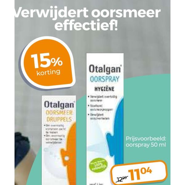 Oorsmeer druppels of oorspray