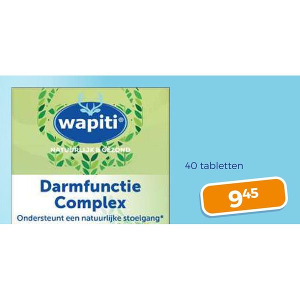 Wapiti Darmfunctie Complex 40 tabletten
