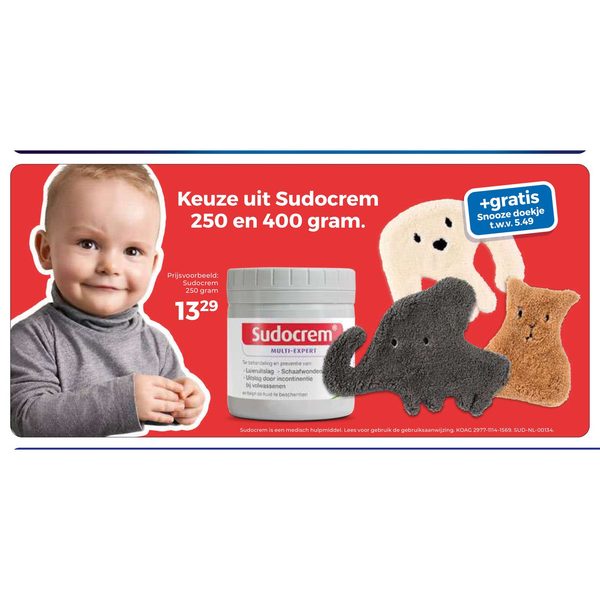 Keuze uit Sudocrem 250 en 400 gram