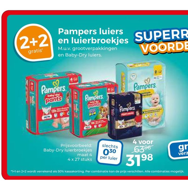 Pampers luiers en luierbroekjes