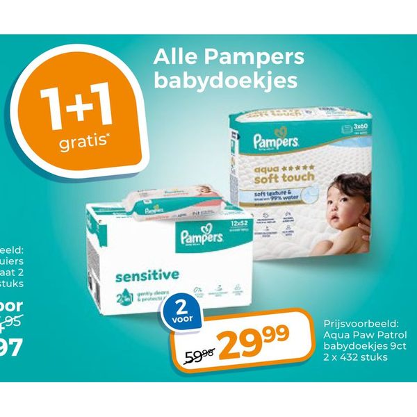 Alle Pampers babydoekjes