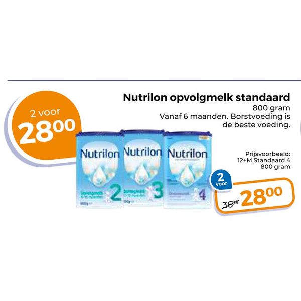 Nutrilon opvolgmelk standaard