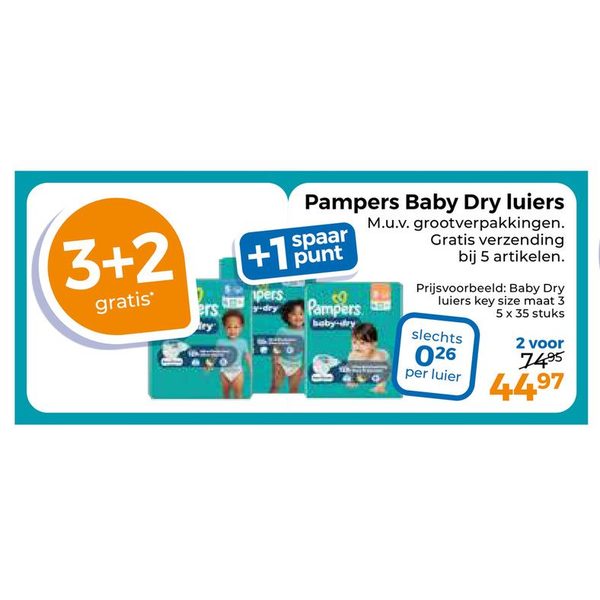 Pampers Baby Dry luiers