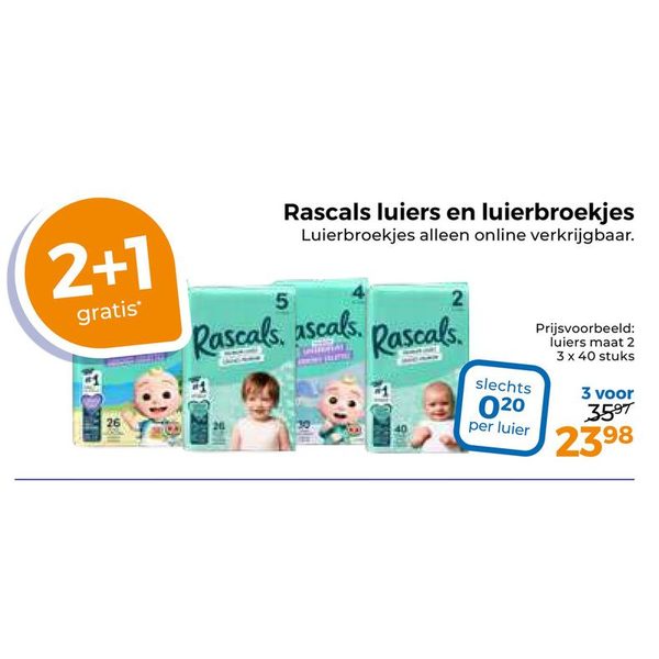 Rascals luiers en luierbroekjes