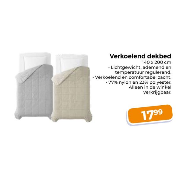 Verkoelend dekbed