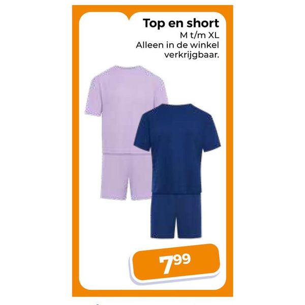 Top en short