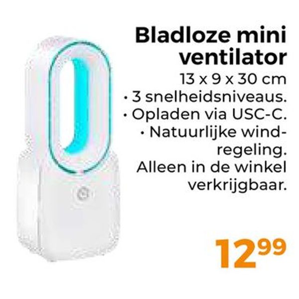 Bladloze mini ventilator
