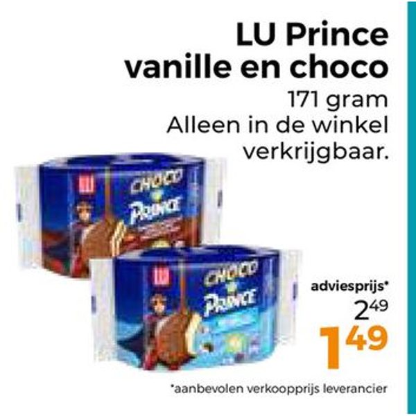 LU Prince vanille en choco