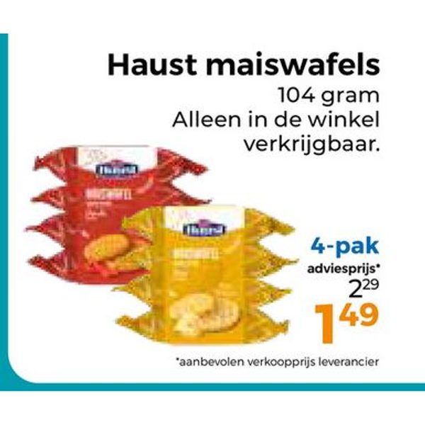 Haust maiswafels