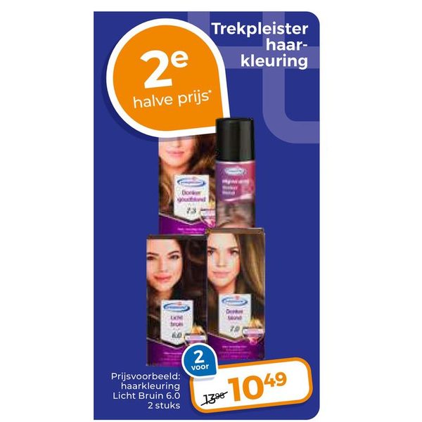 Trekpleister haarkleuring