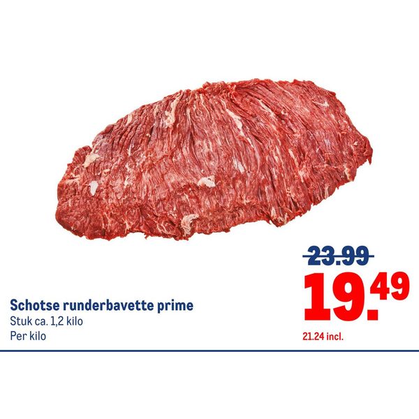 Schotse runderbavette prime