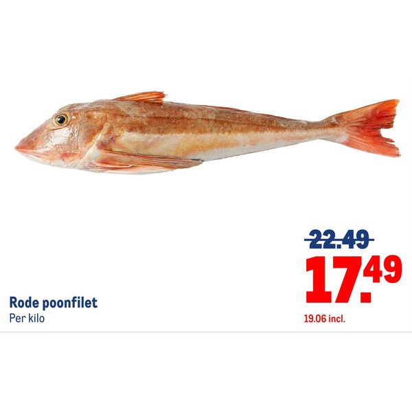 Rode poonfilet