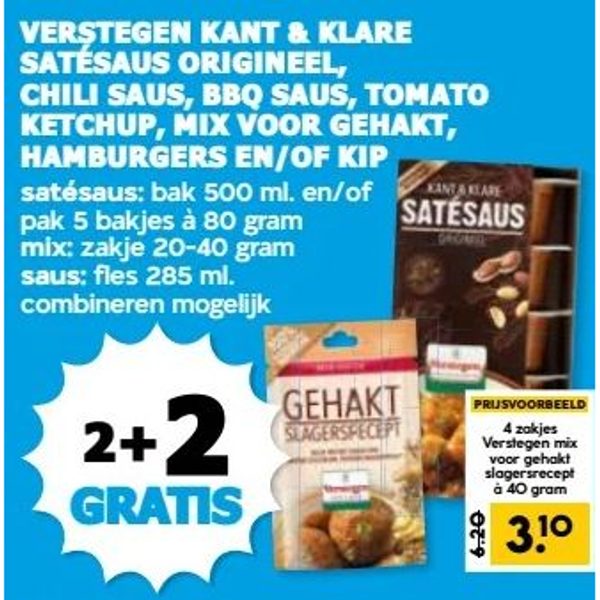 Verstegen Kant & Klare Satésaus/Sauzen/Mixen
