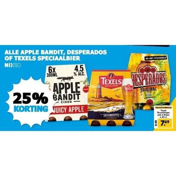 ALLE APPLE BANDIT, DESPERADOS OF TEXELS SPECIAALBIER