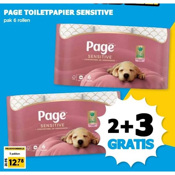 Page toiletpapier sensitive