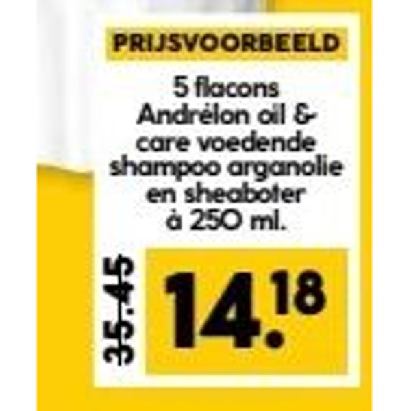Andrélon oil & care voedende shampoo arganolie en sheaboter