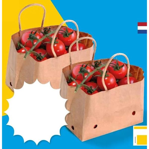 Trostomaten in papieren zak