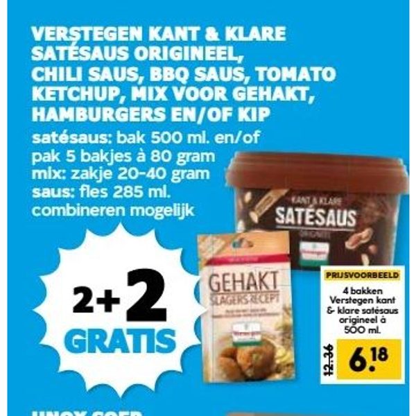 Verstegen Kant & Klare Satésaus etc.