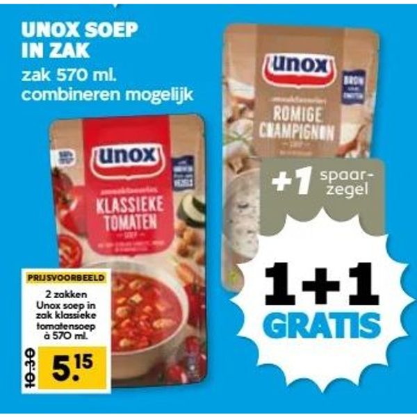 Unox Soep in Zak