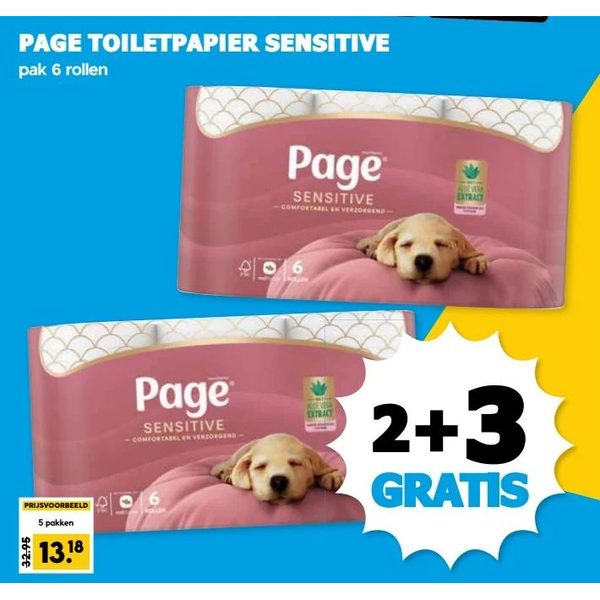 Page toiletpapier Sensitive