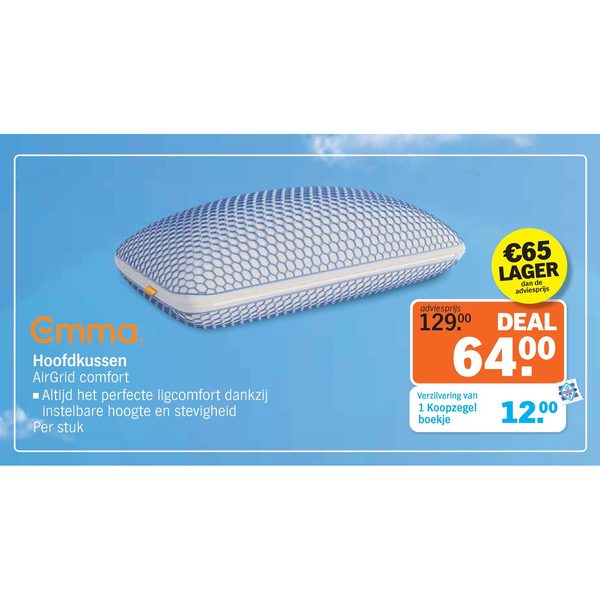 Emma. Hoofdkussen AirGrid comfort