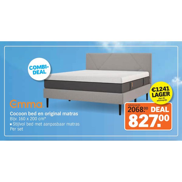 Emma. Cocoon bed en original matras