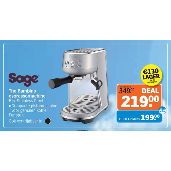 Sage The Bambino espressomachine
