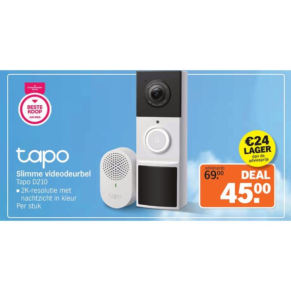 tapo Slimme videodeurbel