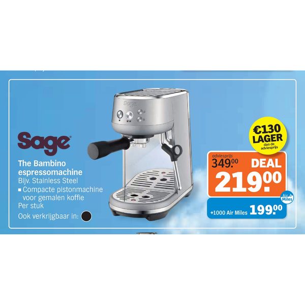 Sage The Bambino espressomachine